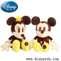 Disney 迪斯尼 90周年 12寸米奇 米妮 经典款玩偶公仔 0657